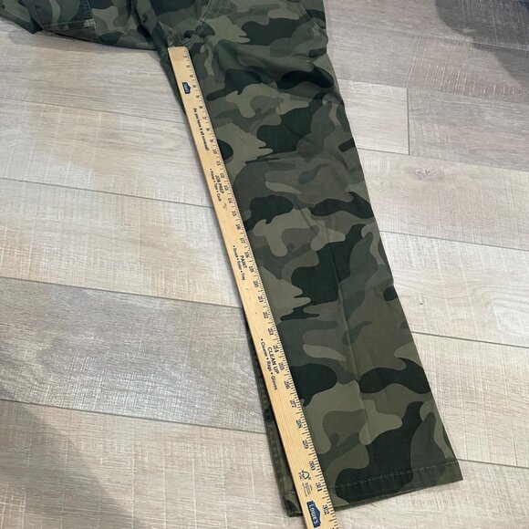 HOLLISTER WOMENS HIGH RISE UTILITY PANTS 7L (28) CAMO CAMOFLAUGE - Picture 3 of 9
